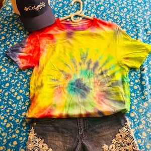 Costume tie dye t-shirt
